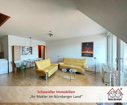 Schöne 2-Zimmer-Maisonettewohnung mit Balkon, Küchenzeile, TG-Stellplatz und Aufzug in Nürnberg