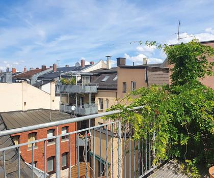 Großzügige 4-Zimmer- Dachgeschosswohnung mit besonderem Charme, Westbalkon und zusätzlichem Atelier
