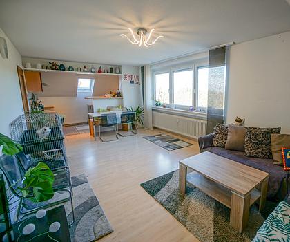 Helle 2 Zi. Wohnung mit optimaler Raumaufteilung und
Weitblick in den Hainberg Park.