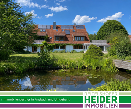 Ehemalige Mühle bei Ansbach – außergewöhnliches Mehrgenerationenhaus in ruhiger Lage