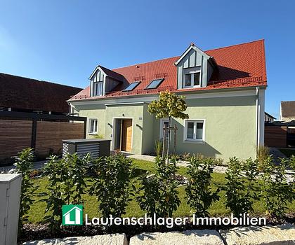 Sympathische Nachbarn gesucht - Neubau-Doppelhaushälfte (rechts) mit Doppelcarport bei Deining