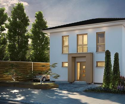 große Stadtvilla mit modernster Architektur mit großem Garten in Penzendorf