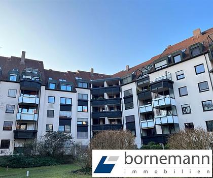 Wöhrder See! 140 m² auf 2 Etagen! Helle Maisonette mit großem Studio, 2 Loggien + TG!