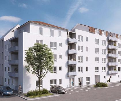 Moderne 2-Zimmer-Wohnung mit Balkon und unverbaubarem Ausblick in Fürther Südstadt