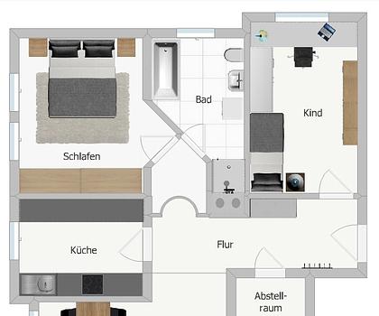 Lichtdurchflutete 3-Zimmer-Wohnung in der Bamberger Gartenstadt