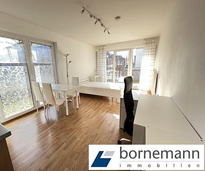 Erlangen-City! Möbliertes 1-Zi.-Studentenapartment mit Südterrasse!