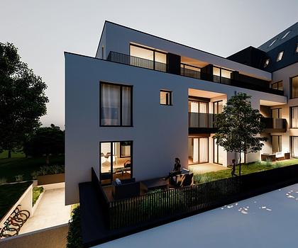 Durchdachte 2-Zimmer-Eigentumswohnung mit ca. 63,05 m², Südwest-Loggia und offenen Wohn-/Essbereich.
