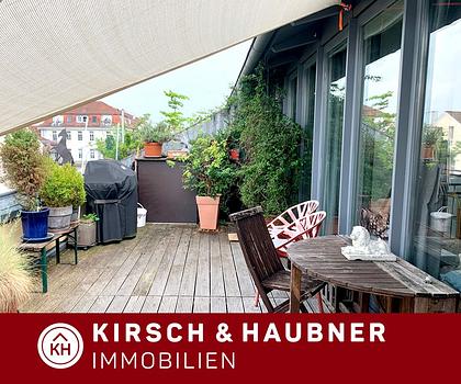 Moderne Dachterrassen-Wohnung auf 2 Ebenen! 
 Fürth - nahe Südstadtpark