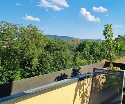 Liebevoll modernisiertes Wohnhaus
mit großzügiger Architektur und Panoramablick ...