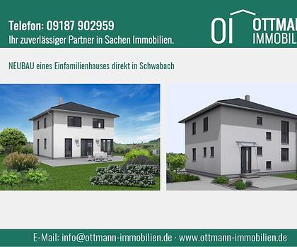 Neubau eines modernen Einfamilienhauses direkt in Schwabach