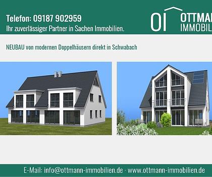 NEUBAU von modernen Doppelhäusern direkt in Schwabach