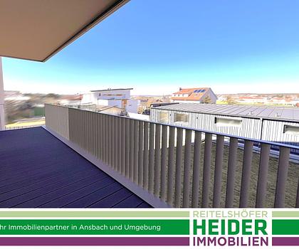 ERSTBEZUG: 2 Zi. Wohnung mit weitem Blick, im südlichen Stadtgebiet