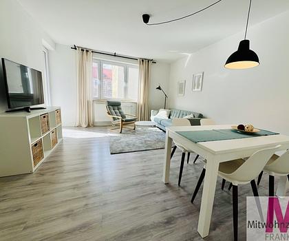 Voll möblierte, modern eingerichtete 3-Zimmer-Wohnung mit Balkon in Schoppershof