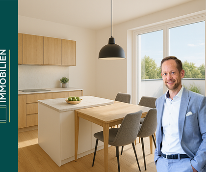 Hochwertige 2,5-Zimmer-Wohnung mit Südwest-Balkon im 1. Obergeschoss