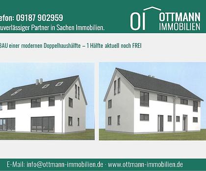 NEUBAU einer modernen DOPPELHAUSHÄLFTE in Wendelstein
