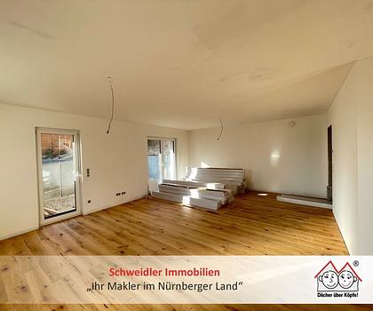 Terrassentraum: 3-Zimmer-Neubauwohnung mit großzügigem Raumprogramm in beliebter Lage von Fürth-Vach