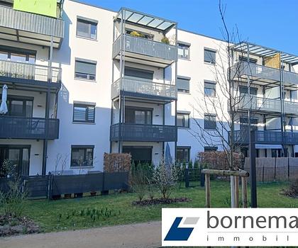 Stadtnah + grün! 2-Zi.-Wohnung mit SW-Balkon + TG!