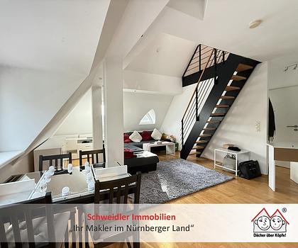 SINGLES aufgemerkt! Schicke 2,5-Zimmer-Galerie-Wohnung in Nürnberg-Zabo zur Miete