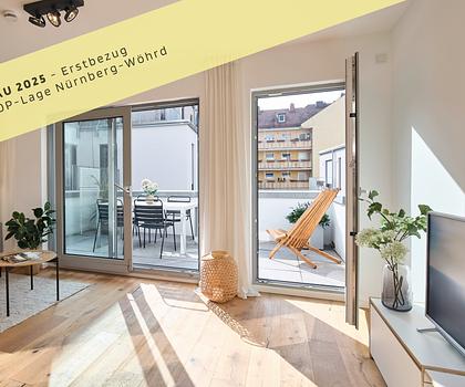 SeeNAH: Urbaner Neubaukomfort auf drei Zimmern in begehrter Lage von Wöhrd