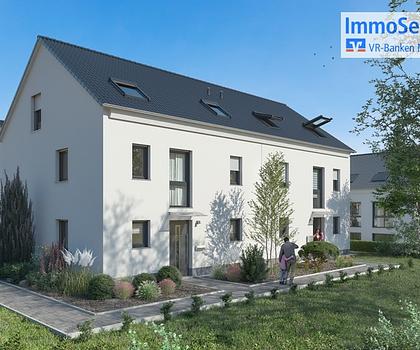 Neubau in Cadolzburg: Top ausgestattete DHH KFW-55-Standard mit Wärmepumpe, Garage und 2 Außenstellplätzen!