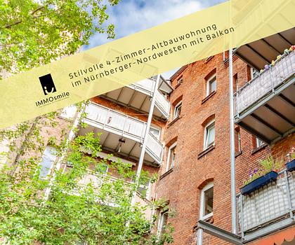 Stilvolle 4-Zimmer-Altbau-Etagenwohnung im Nürnberger-Nordwesten nähe Mercado