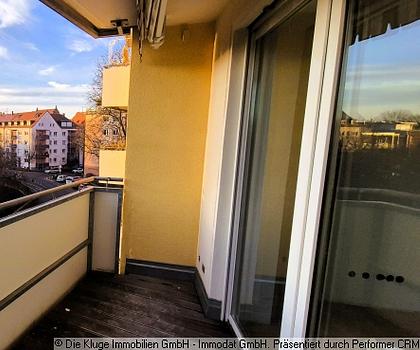 *** Top Wohnung: 3 ZI, Citylage mit Burgblick und Balkon