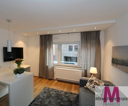 Modern möblierte 2-Zimmer-Wohnung mit Designküche in zentraler Lage von Nürnberg