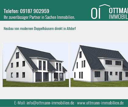 NEUBAU von modernen Doppelhäusern direkt in Altdorf