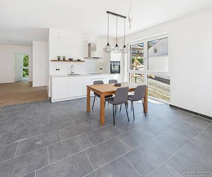 Einbauküche, Süd-Dachterrasse in einem Neubau
