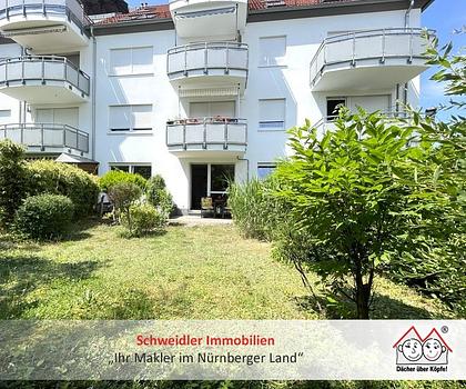 Gartenglück im Erdgeschoss! Moderne 2-Zimmer-Wohnung mit eigenem Garten in Unterasbach